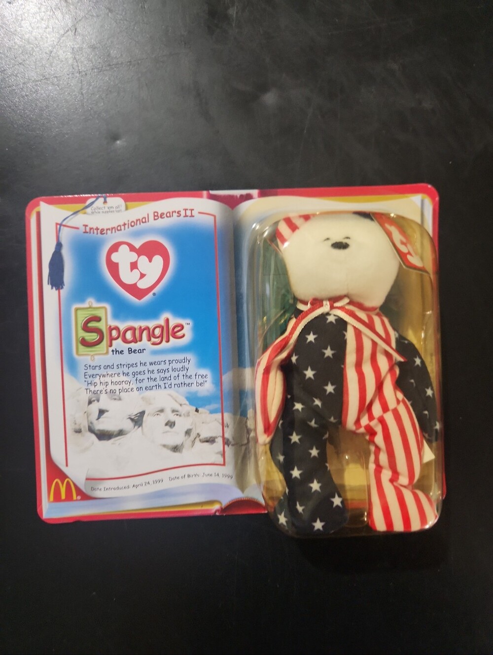 TY Beanie Babies International Bears II Spangle The Bear 1999 NEW IN BOX